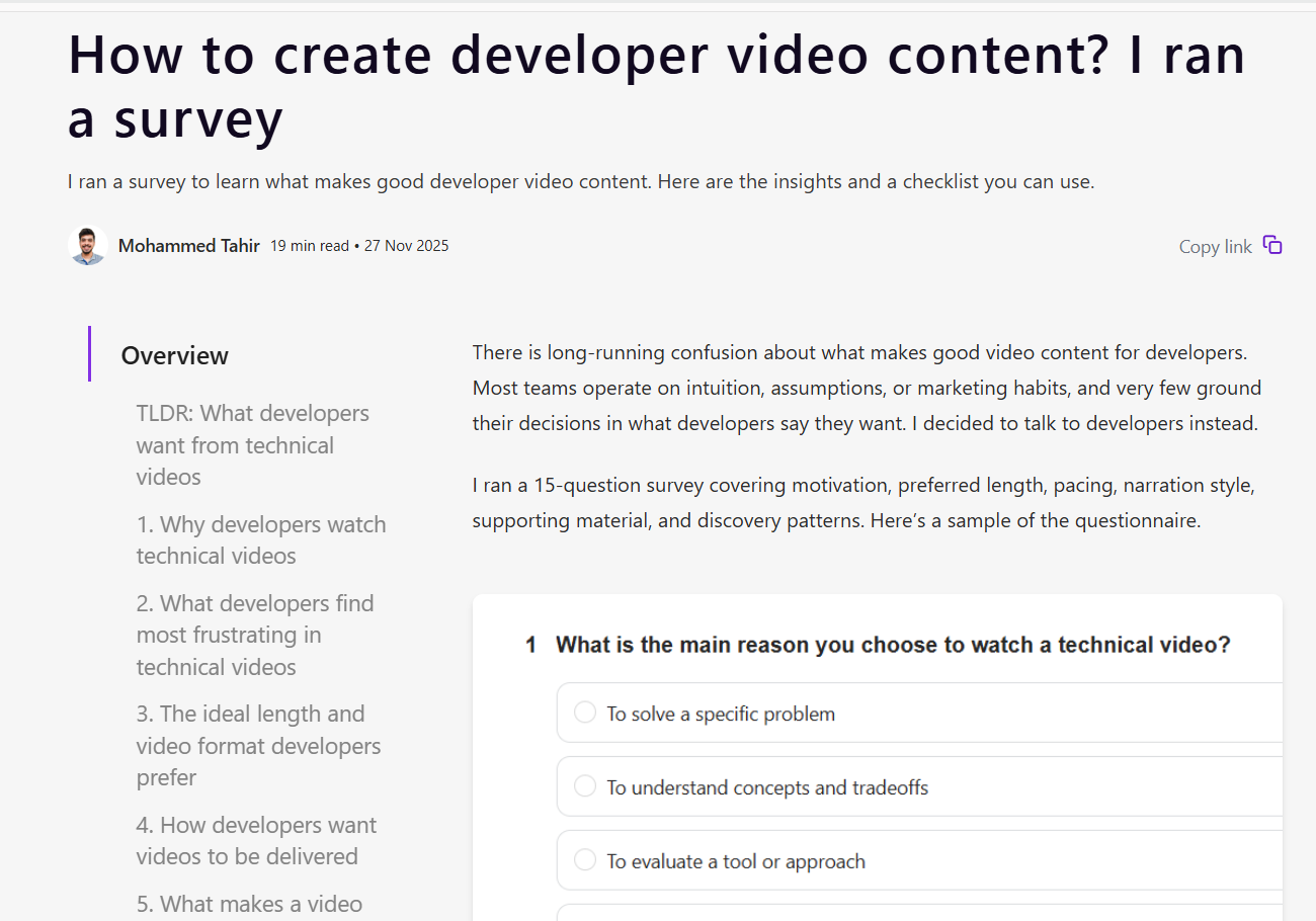 A data driven piece we posted on our own website.