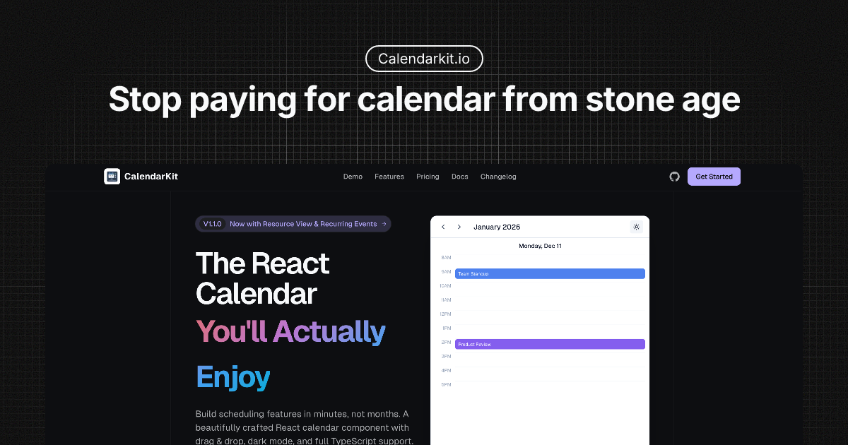 CalendarKit Scheduler Example
