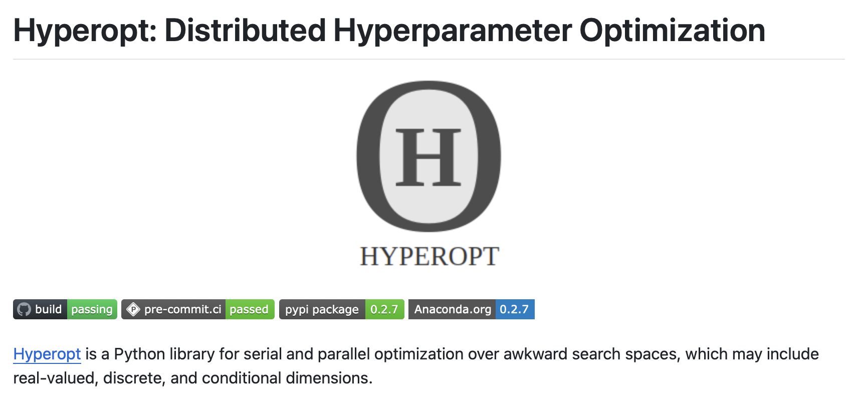 MLOps and AIOps tools that are open source, Hyperopt