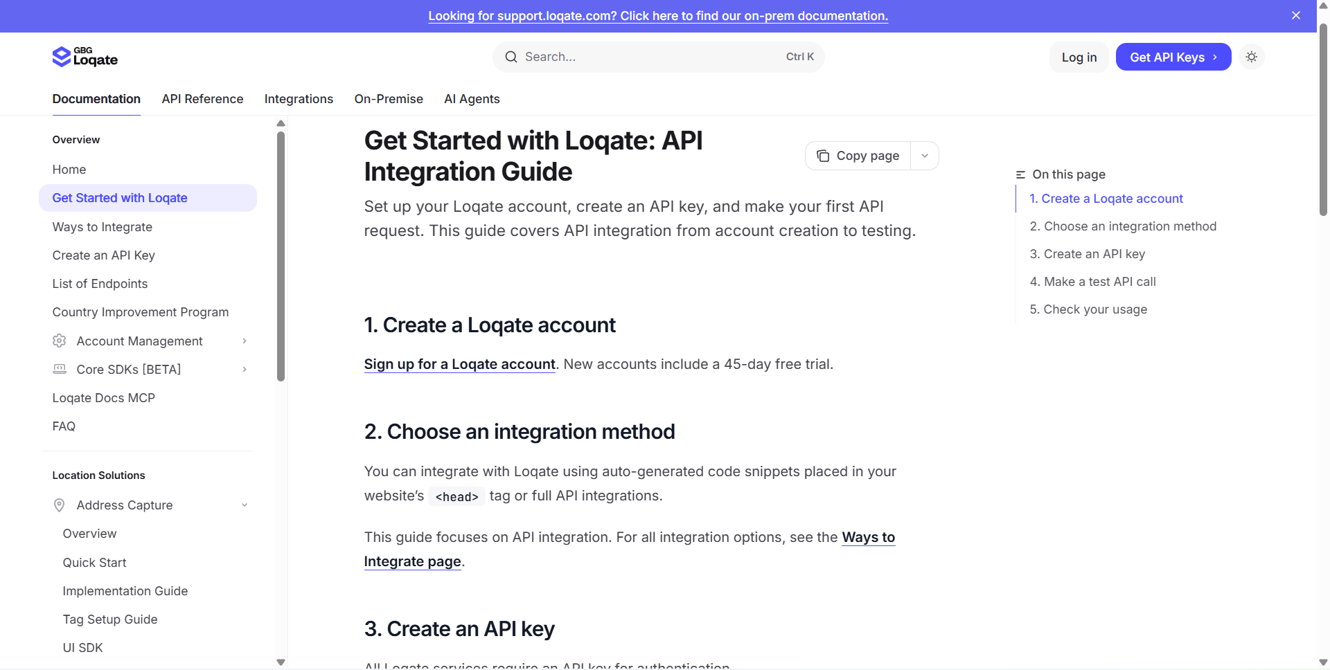 API reference documentation
