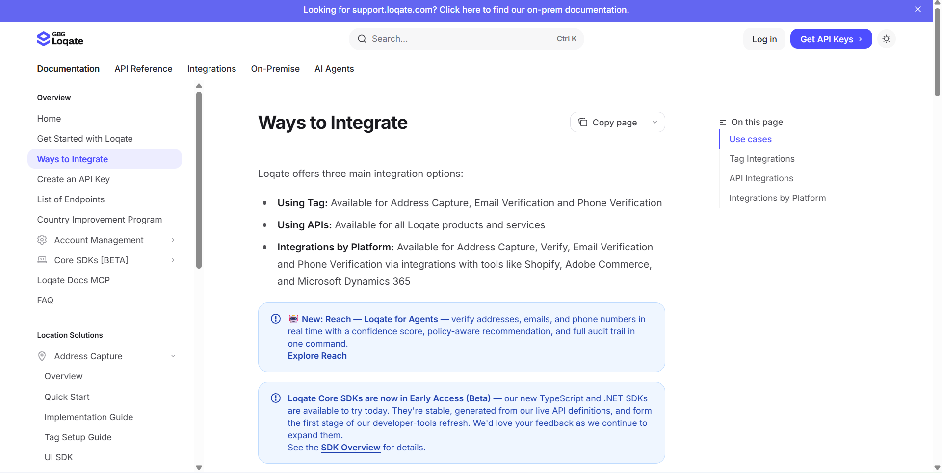 Intergration section built by Hackmamba for GBG loqate