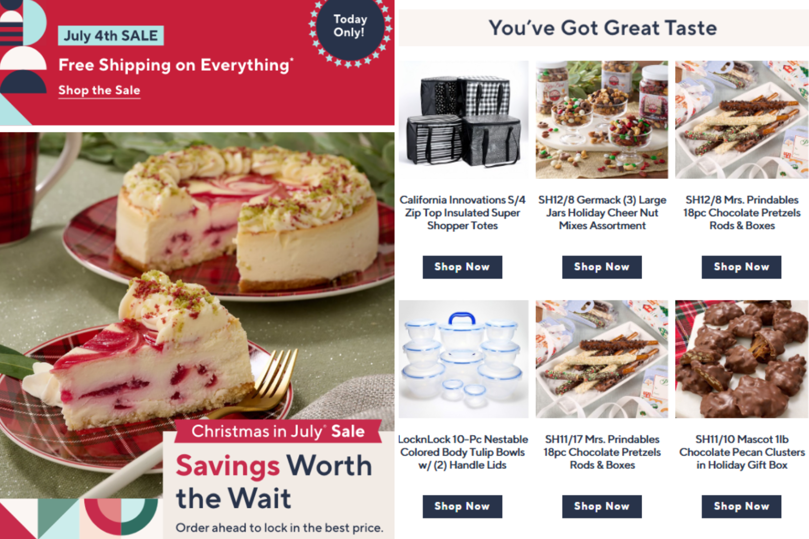 QVC email marketing campaign 