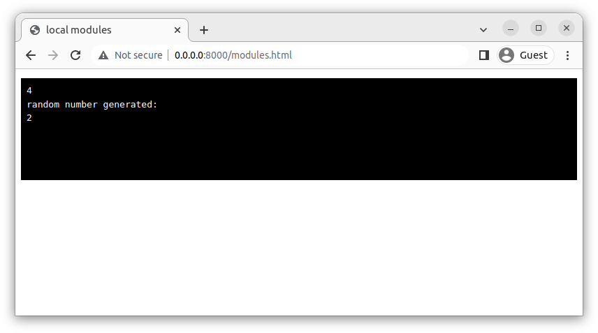 The result of our subtraction function and our randomly generated number