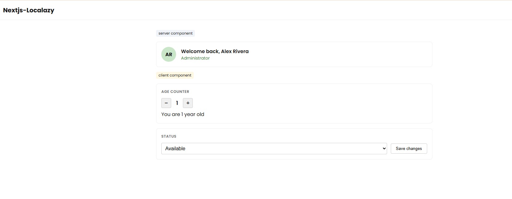 Screenshot of the sample project we'll be working on.