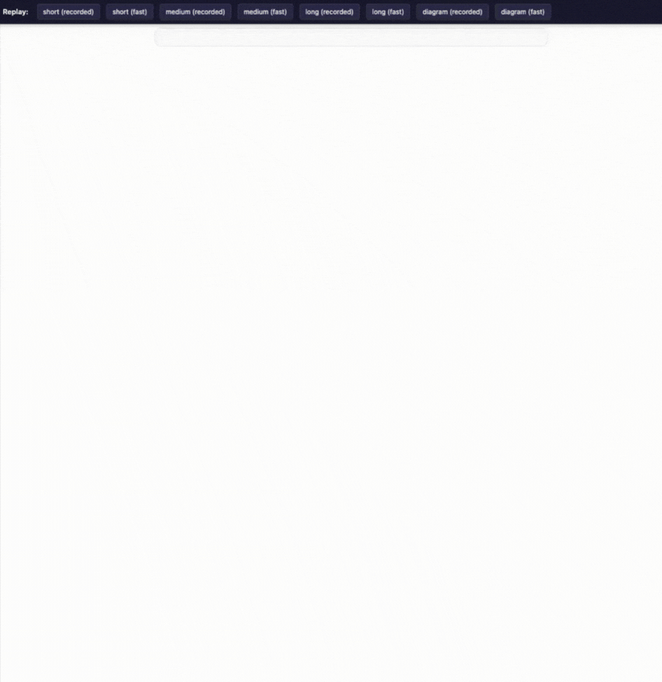 Medium response replay
