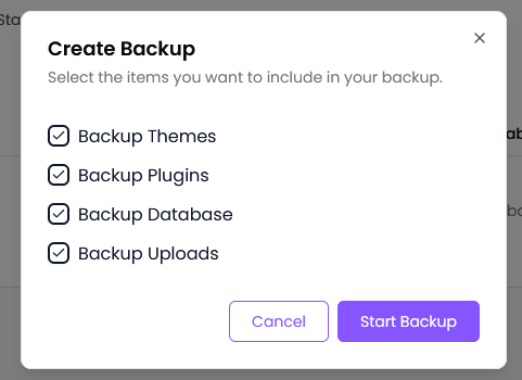 Backup options