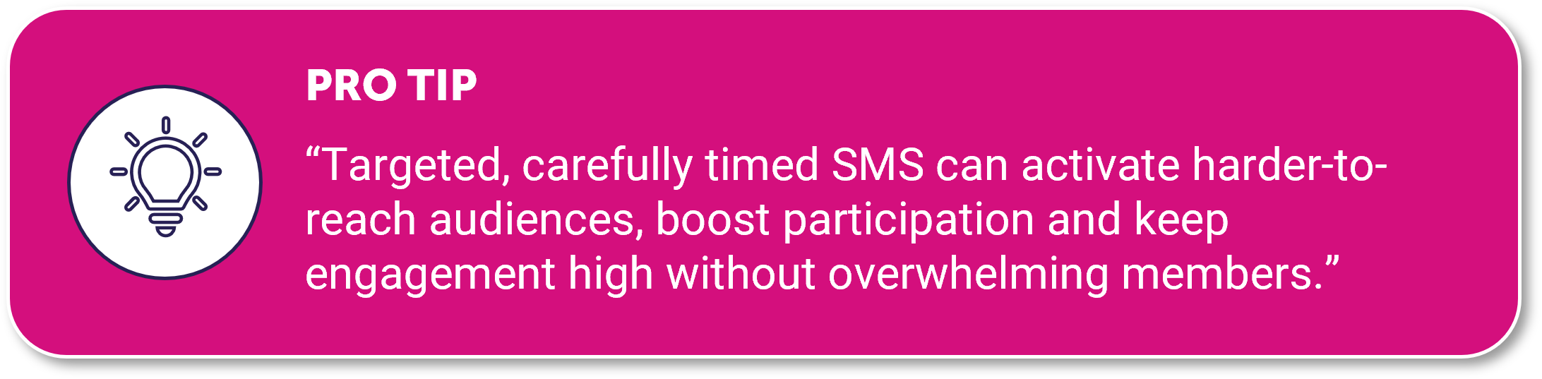 Pro tip from Eleanor Dearn, Senior Communications Manager