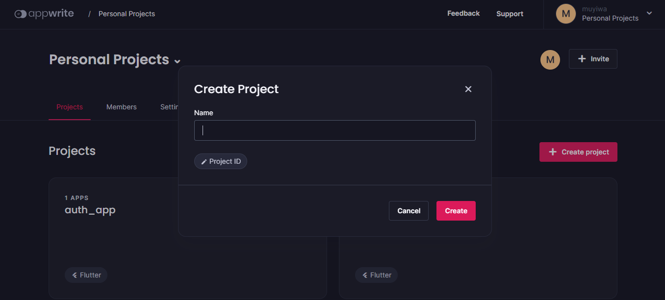 create project