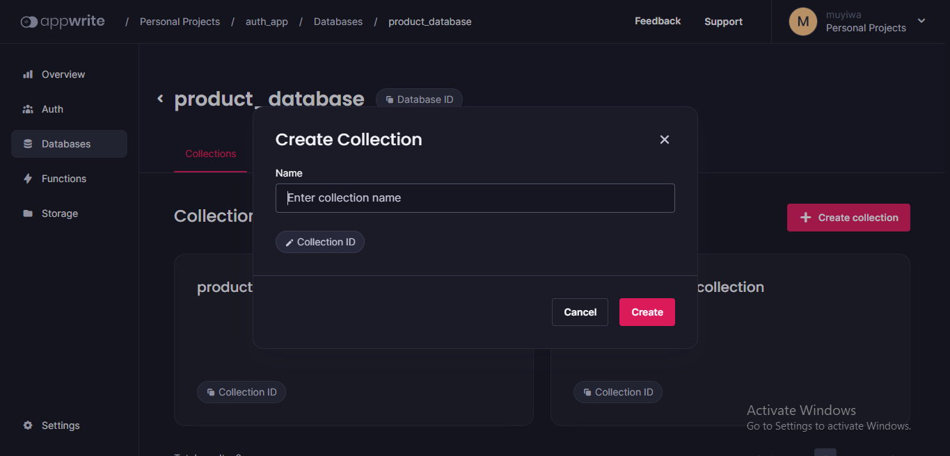 create collection