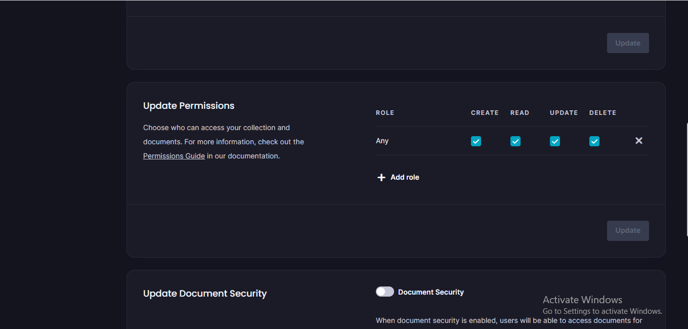 collection permission