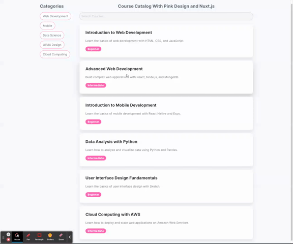Testing the application