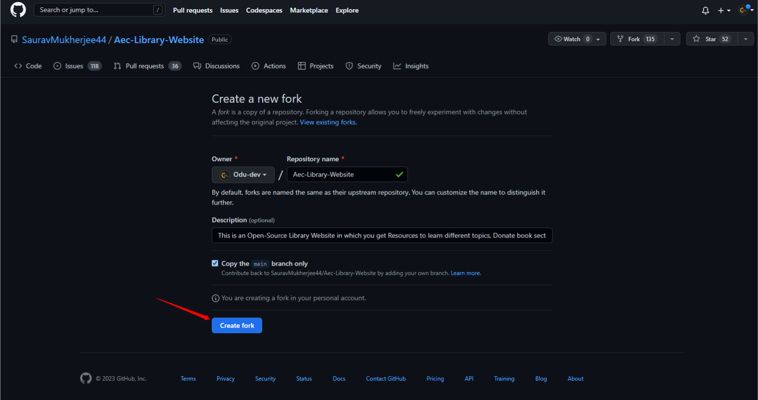 Repository Forking