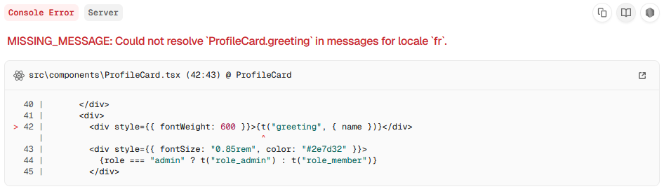 MISSING_MESSAGE error in the console.