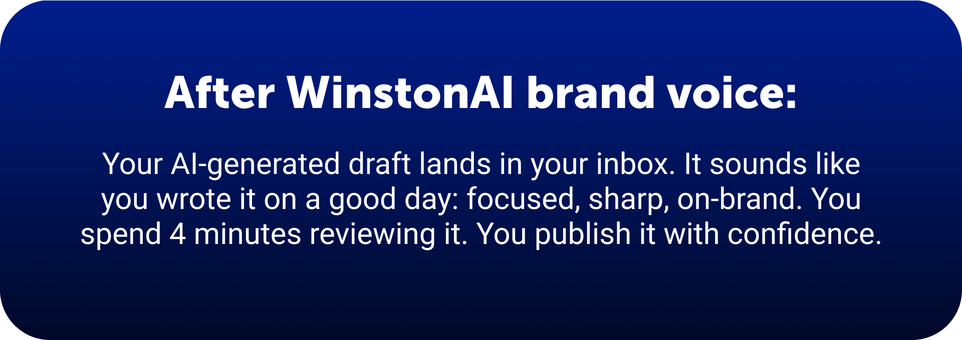 What happens after people use AI brand voice tool