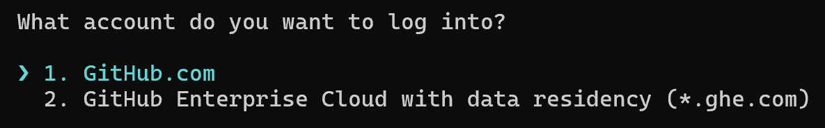Selecting your GitHub account to log into