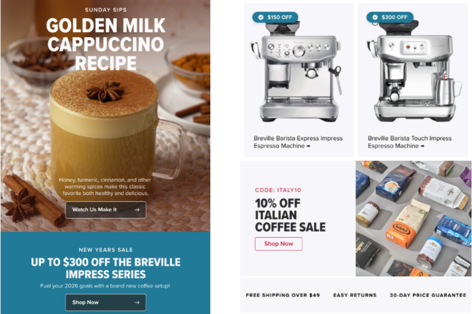 Breville email marketing campaign