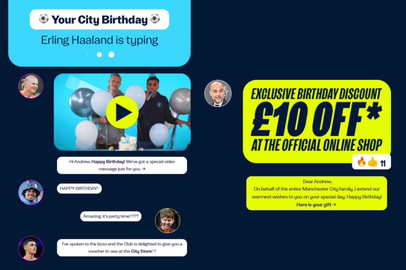 Manchester City email marketing campaign